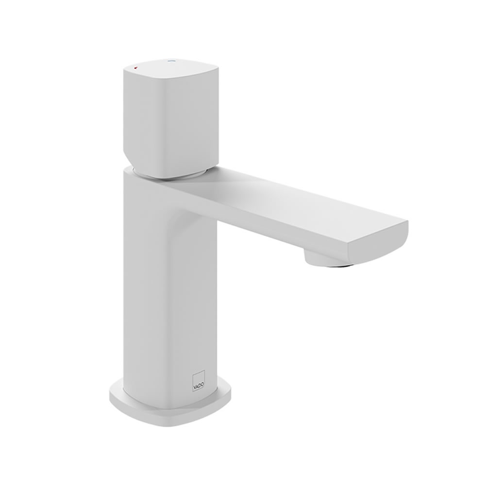 Vado Cameo Leverless Matt White Mini Mono Basin Mixer